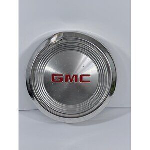 GMC Chrome Wheel Rim Hubcap Center Cap OEM Red Logo 10” Replacement